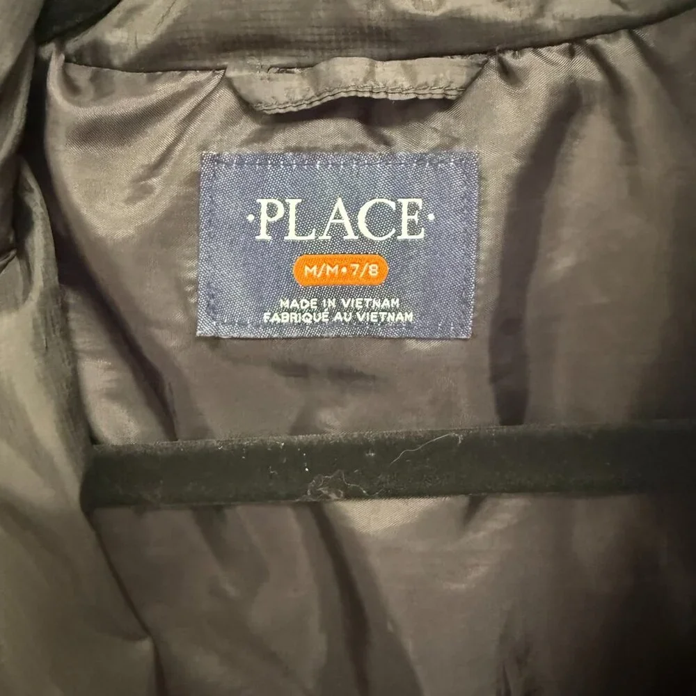 Kid's‎ The Children's Place Brand Black Puffer Jacket Size M (7/8)